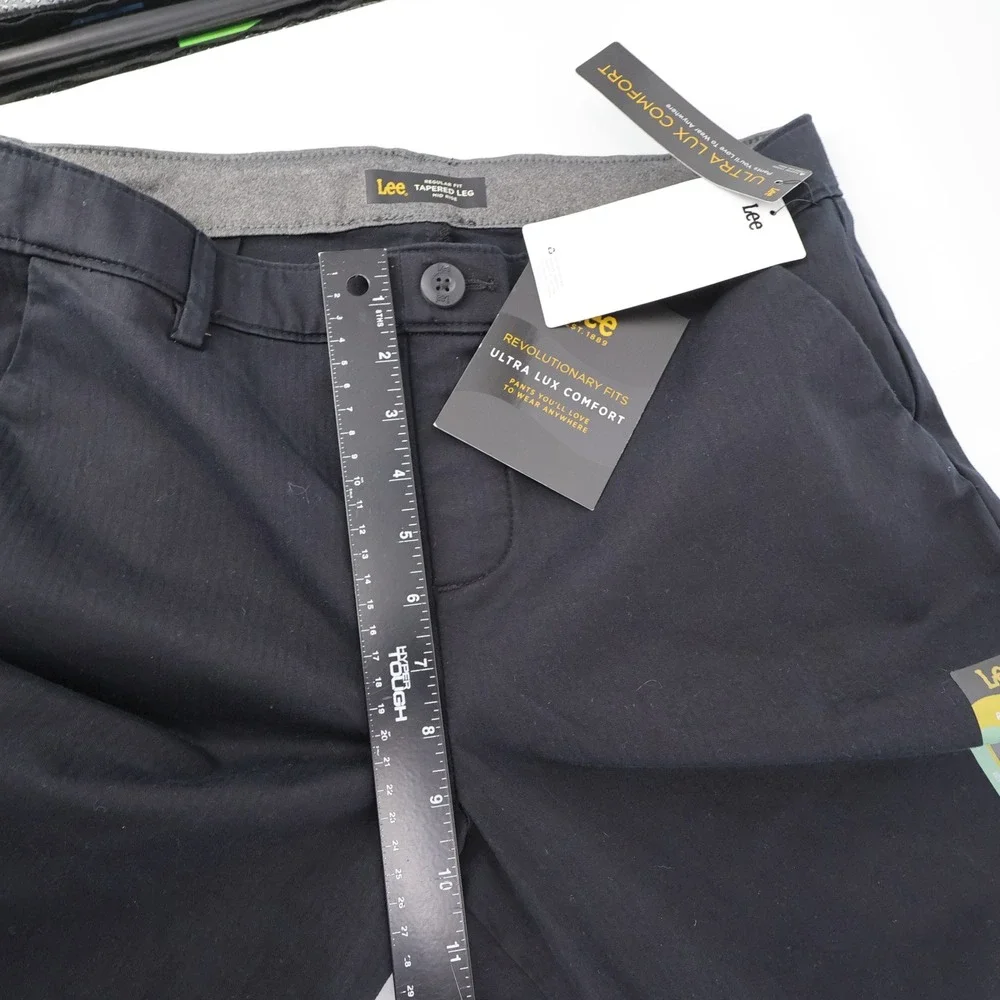 NEW Lee Ultra Lux Comfort Tapered Jogger Black Long Women 10‎ Medium